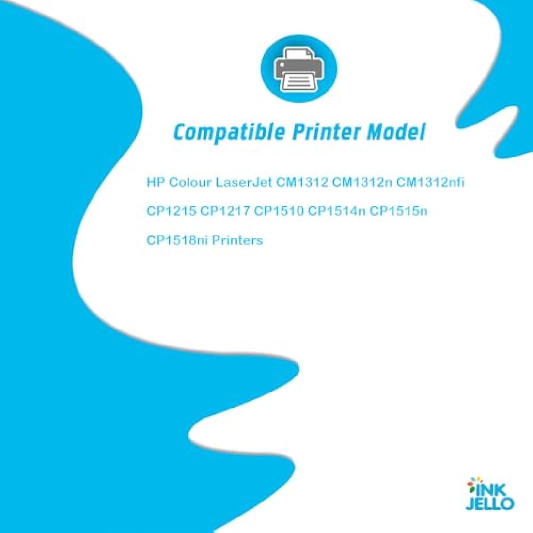 InkJello Compatible Toner Cartridges for HP LaserJet CP1215 CP1515n, 5-Pack