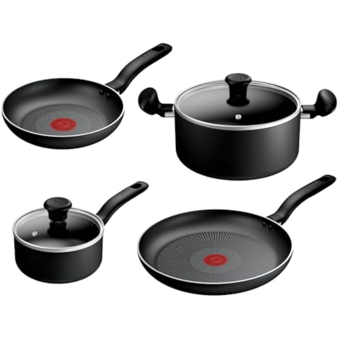 Tefal Titanium Essential 4pc Non-Stick Cookware Set – Metal Safe Pans