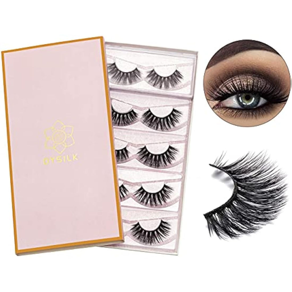 DYSILK 5D Wispies False Eyelashes – Reusable Handmade Synthetic Lashes
