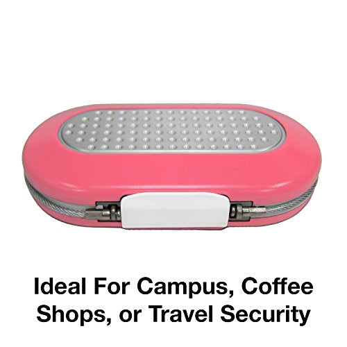Master Lock Portable Personal Safe – Water-Resistant Security Vault, Pink