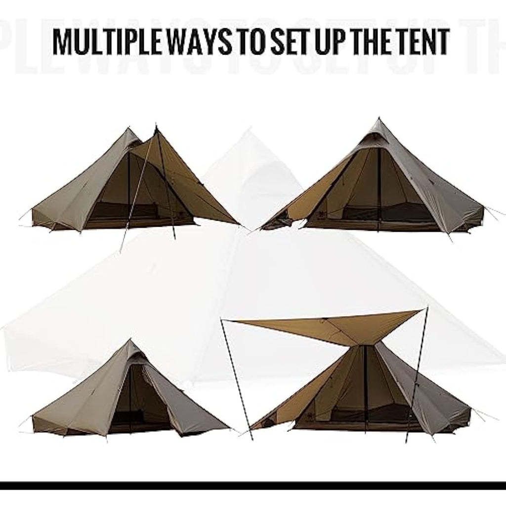 OneTigris TETRA Ultralight Teepee Tent | 2-Person Waterproof Shelter