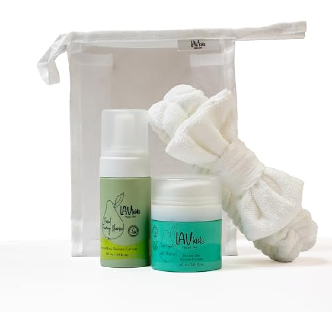 Lav Kids Skincare Bundle - Natural Foaming Cleanser & Face Moisturiser