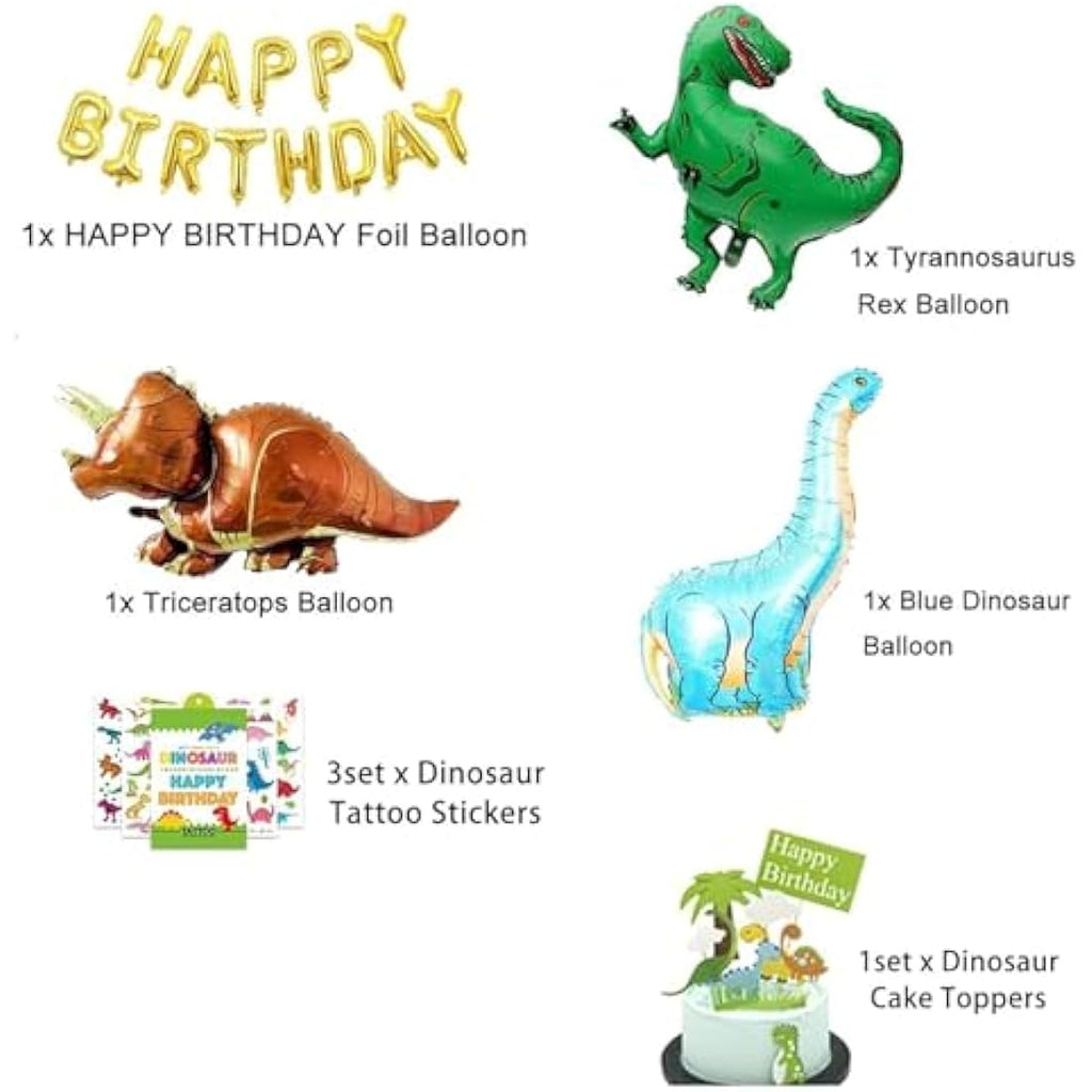 Jolof Store Dinosaur Birthday Party Decorations - 214 Pcs Balloon Arch Kit