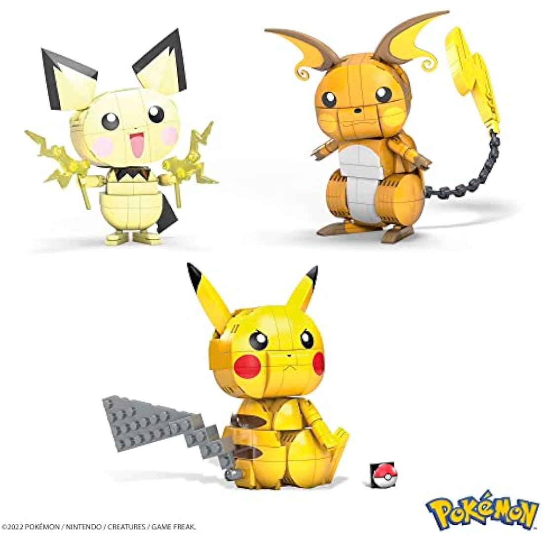 MEGA Pokémon Pikachu Evolution Trio Building Set - 621 Piece Toy