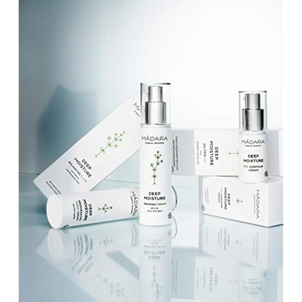 MÁDARA Deep Moisture Fluid – Organic Face Moisturizer for Combination Skin