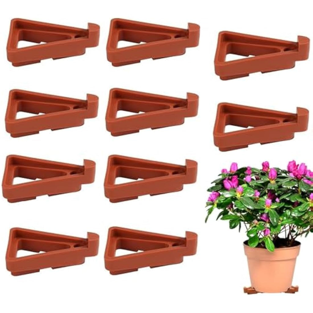 Jolof Store 24 Pcs Nylon Pot Feet – Invisible Triangle Plant Risers