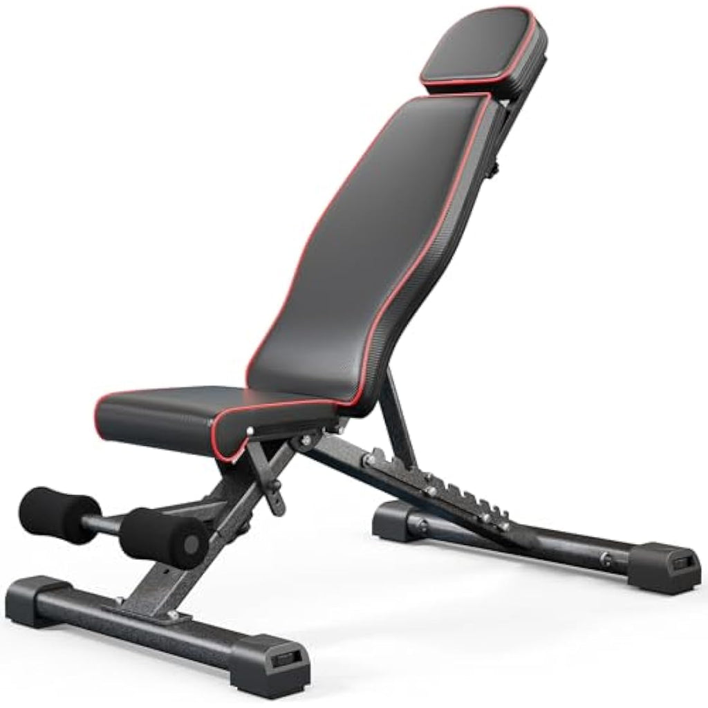 YOLEO Adjustable Weight Bench - 880LB Foldable Workout Bench for Home Gym