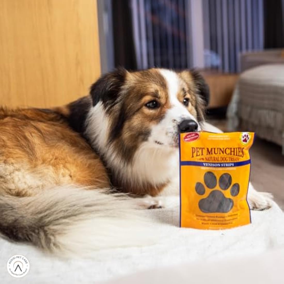 Pet Munchies Natural Meaty Strips | Grain-Free Dog Training Treats | 18 Bags