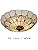 Tiffany Stained Glass Flush Mount Ceiling Lamp – 16 Inch