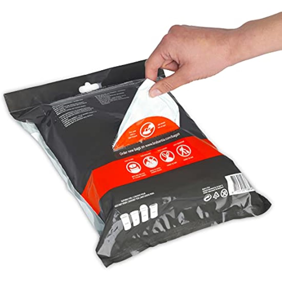 Brabantia PerfectFit Bin Liners Size H | 50-60L Trash Bags (40 Count)