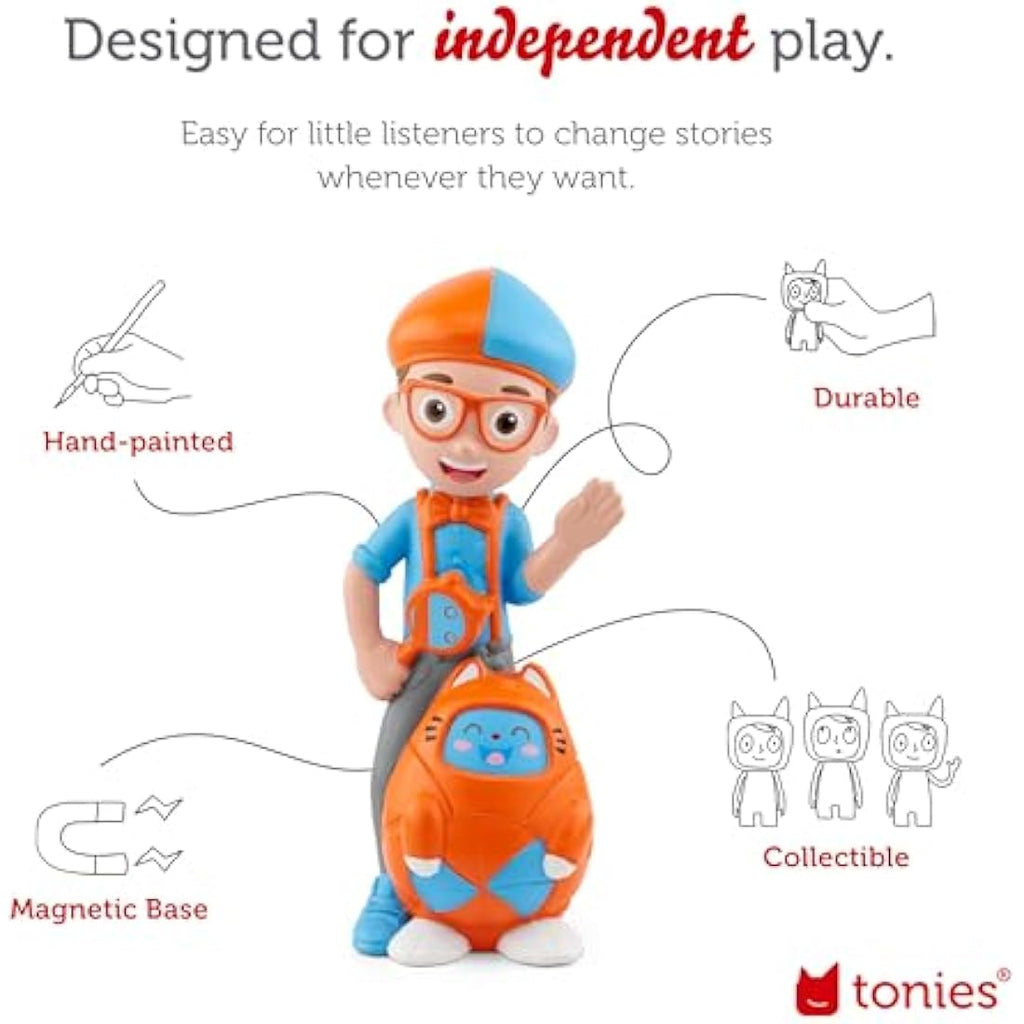 tonies Blippi Road Trip Audio Toy Figurine for Toniebox - 65 Min