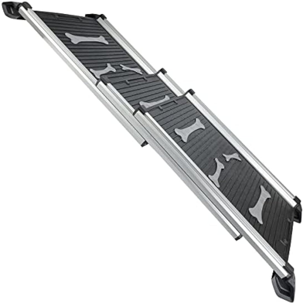 KATSU Aluminum Dog Ramp | Foldable 150lbs Capacity Portable Pet Ramp