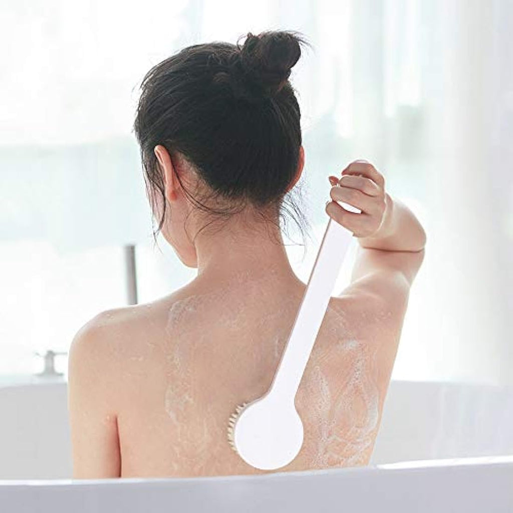 Dry Brushing Body Brush | Long Handle Exfoliating Scrubber
