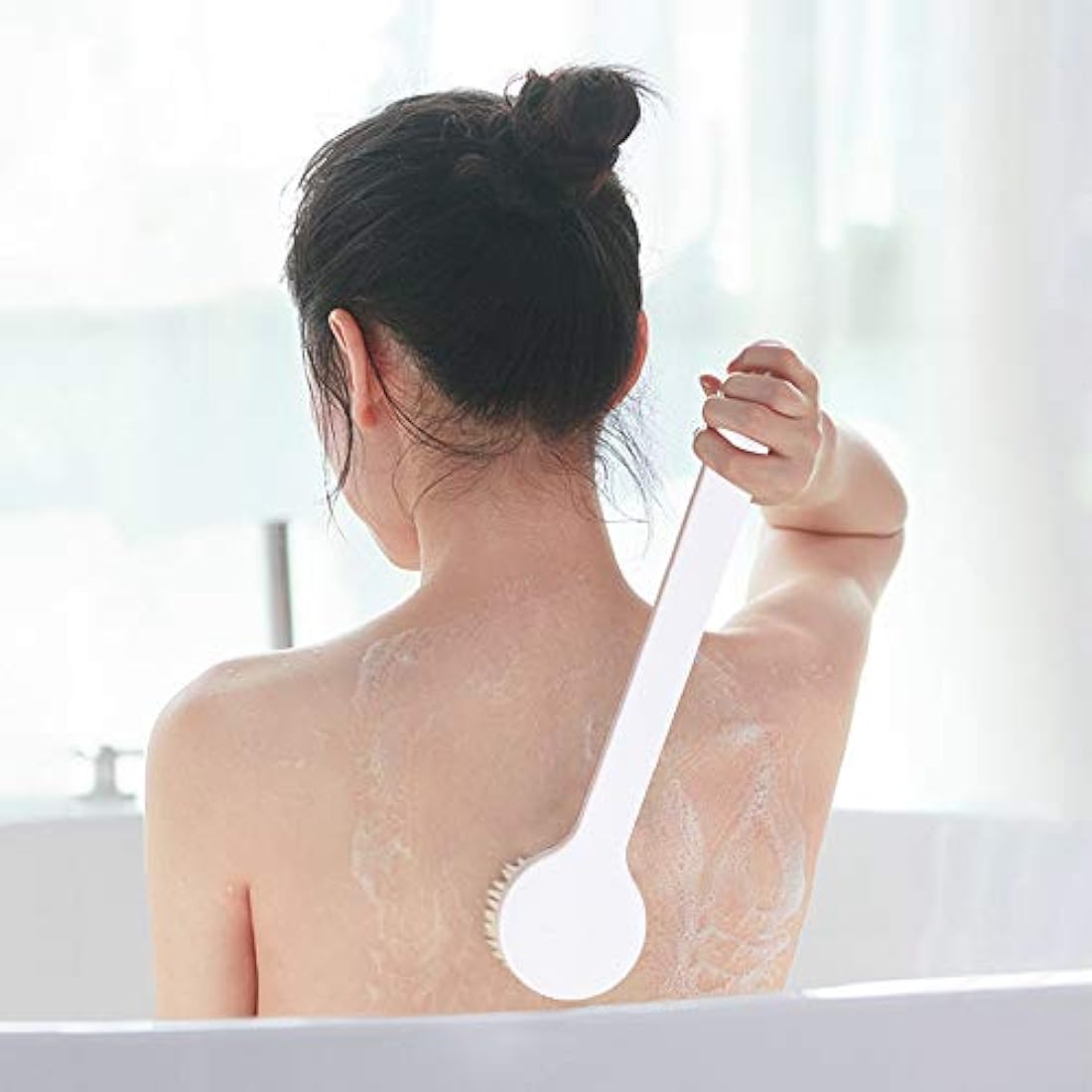 Dry Brushing Body Brush | Long Handle Exfoliating Scrubber