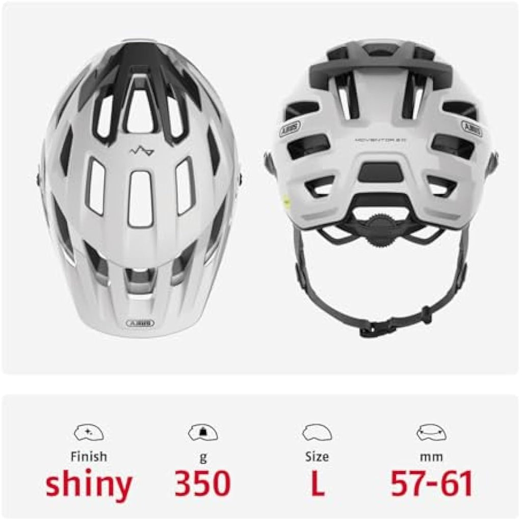 ABUS Moventor 2.0 MIPS MTB Helmet – All-Mountain Off-Road, Velvet Black