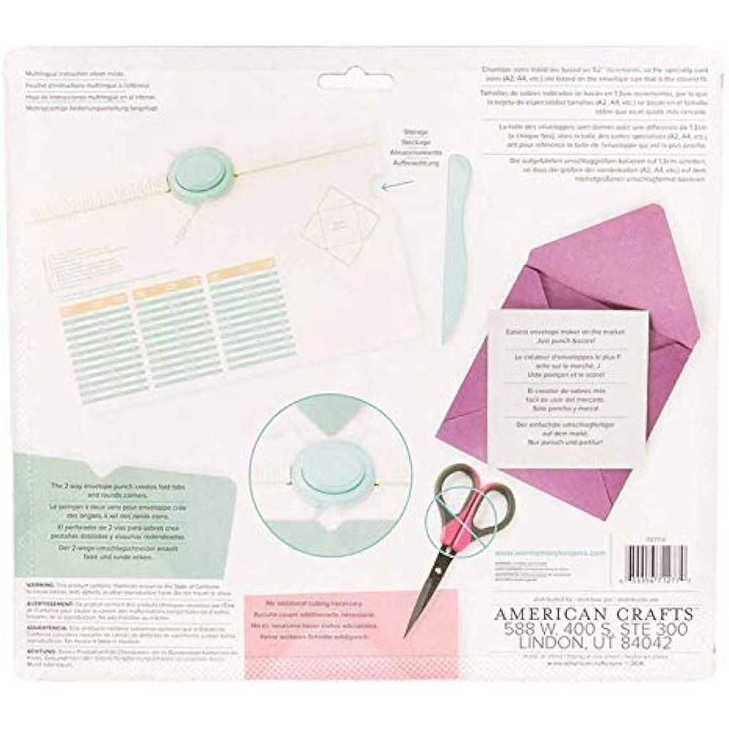 We R Memory Keepers Envelope Punch Board – 6.75 x 10.5 Inch Tool