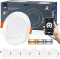 DUSKTEC Smart Recessed Downlights – 10W Alexa Compatible LED, 6 Pack