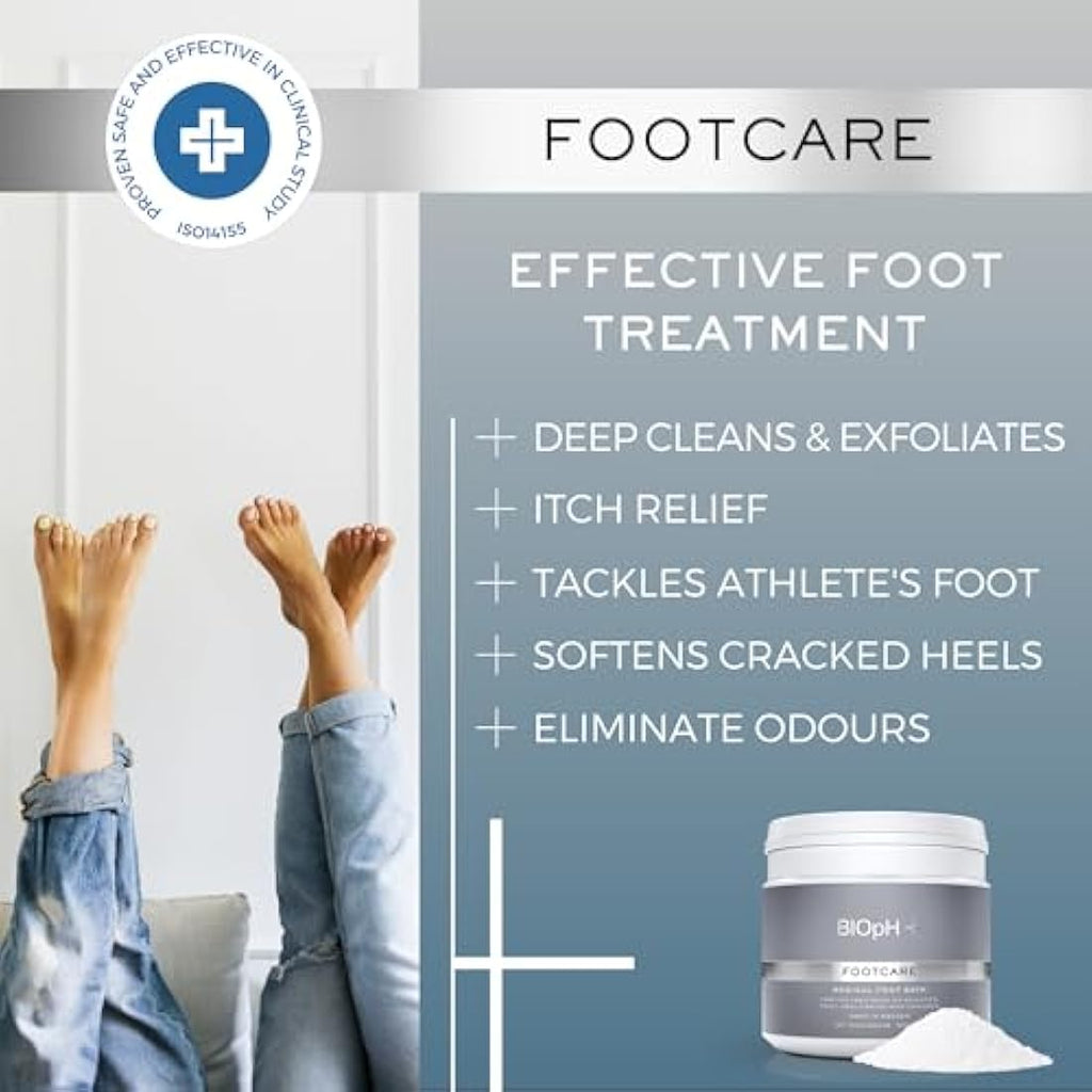 BIOpH+ Footcare Antifungal Foot Soak - Treatment for Athlete's Foot, 500g