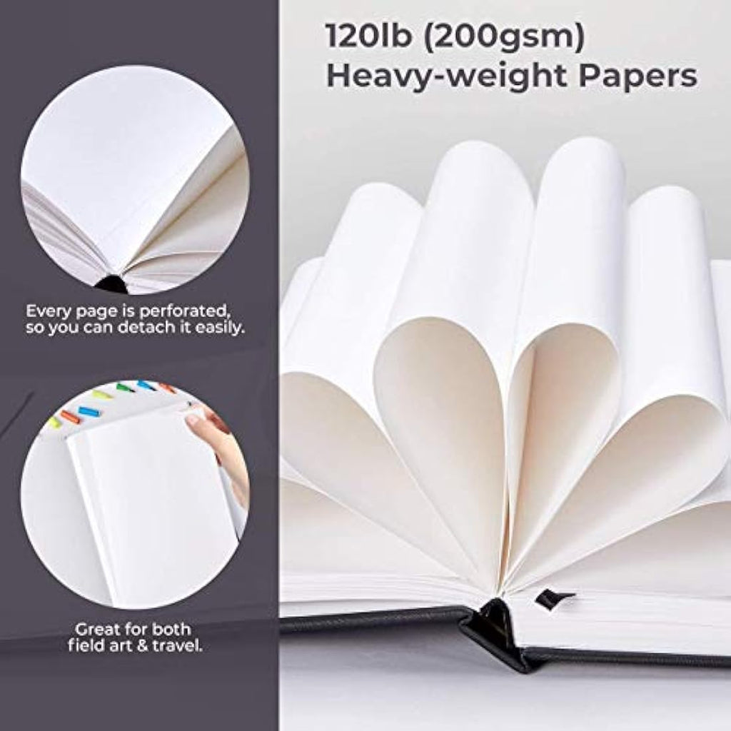 Ohuhu Alcohol Marker Sketchbook Set | 200GSM Heavyweight Paper | A4 & Square