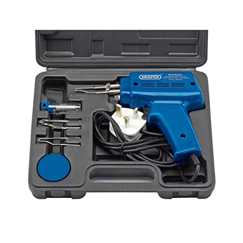 Draper 71420 100W Soldering Gun Kit with Case & Accessories – Blue