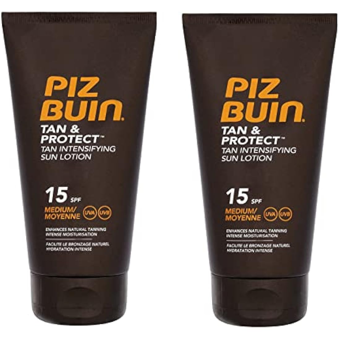 Piz Buin Tan & Protect SPF 15 Intensifying Sun Lotion 150ml - 2 Pack