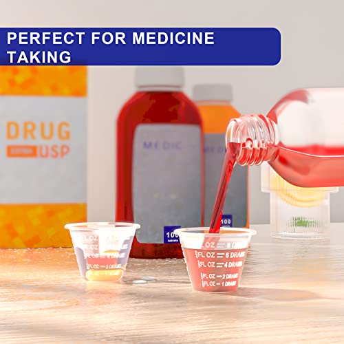 ReliMedPro 1 oz Graduated Medicine Cups - 1000 Pack Plastic Measuring Cups