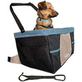 Kurgo Rover Dog Car Booster Seat – Secure Travel Carrier, Black/Blue