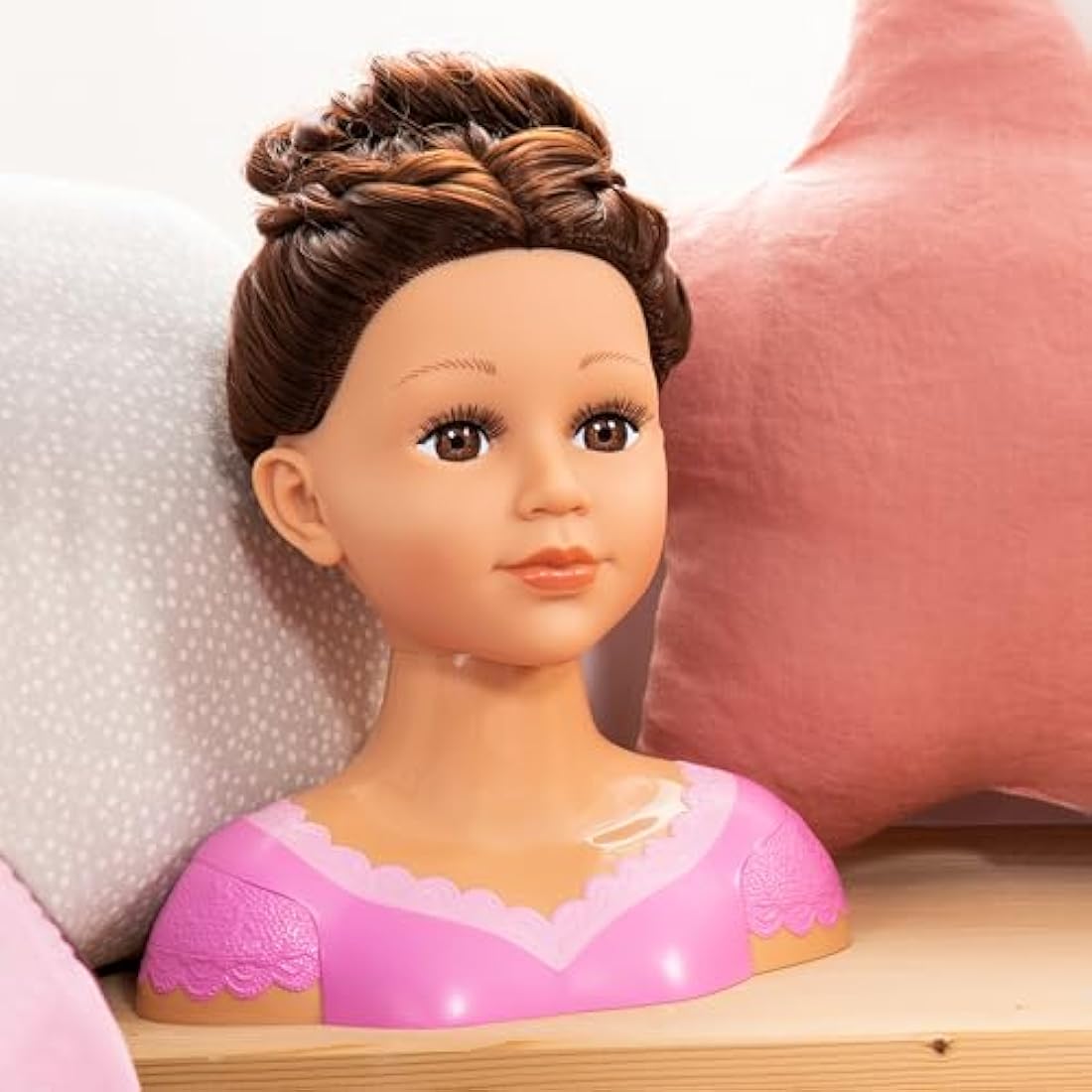 Bayer Design Charlene Super Model Styling Head with Makeup - Brown