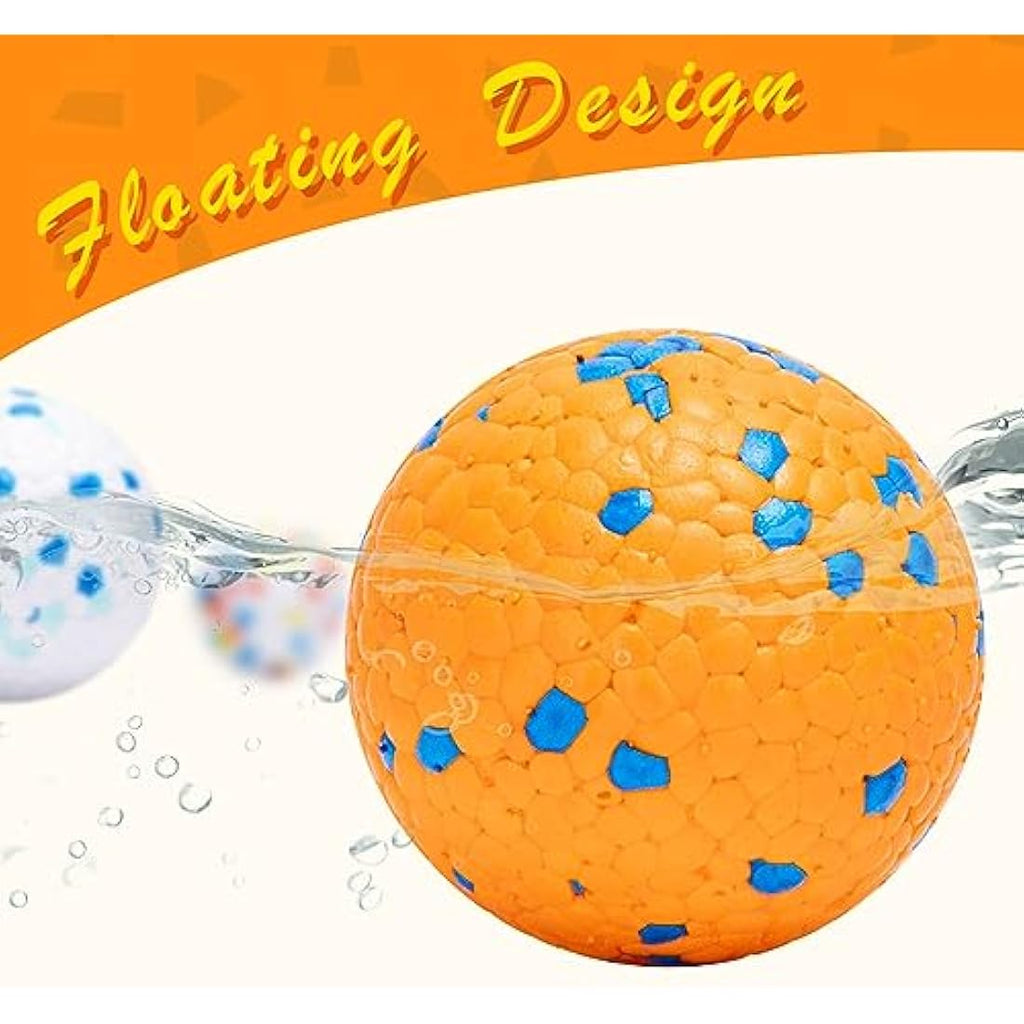 Nobleza Indestructible Dog Balls – 3 Pack Rubber Fetch Toys, Medium