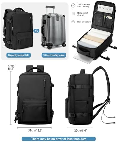 40L Travel Backpack | Airline Approved Laptop Gym Bag