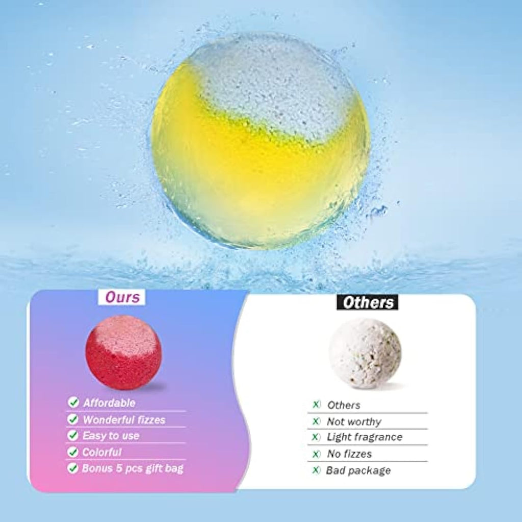 PickMora 30 Pcs Organic Bath Bomb Gift Set – Handmade Vegan Spa Kit