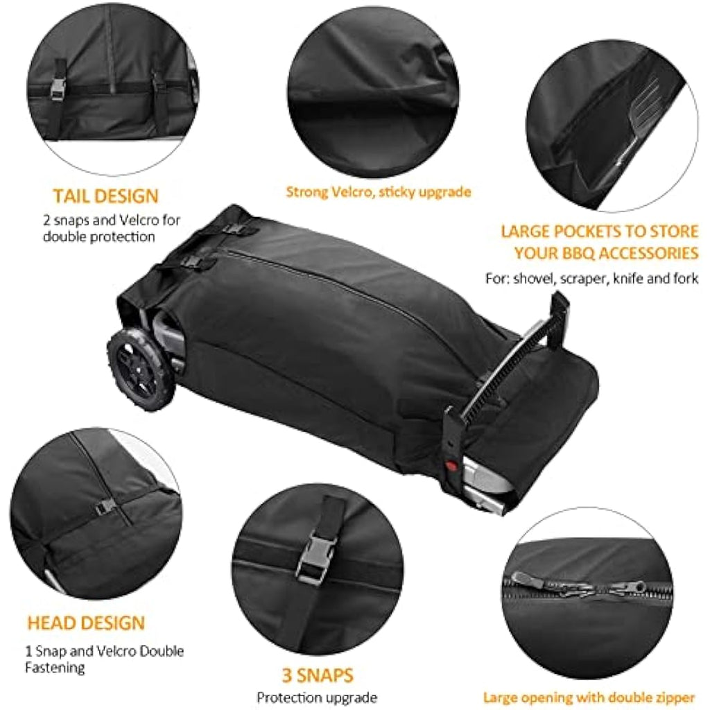 Jolof Store Grill Cover for Weber Traveler – Waterproof 600D Oxford Bag