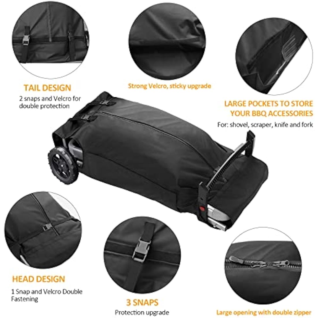 Jolof Store Grill Cover for Weber Traveler – Waterproof 600D Oxford Bag