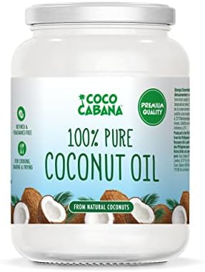 Coco Cabana 100% Pure Coconut Oil | 1L Glass Jar | Vegan & Natural