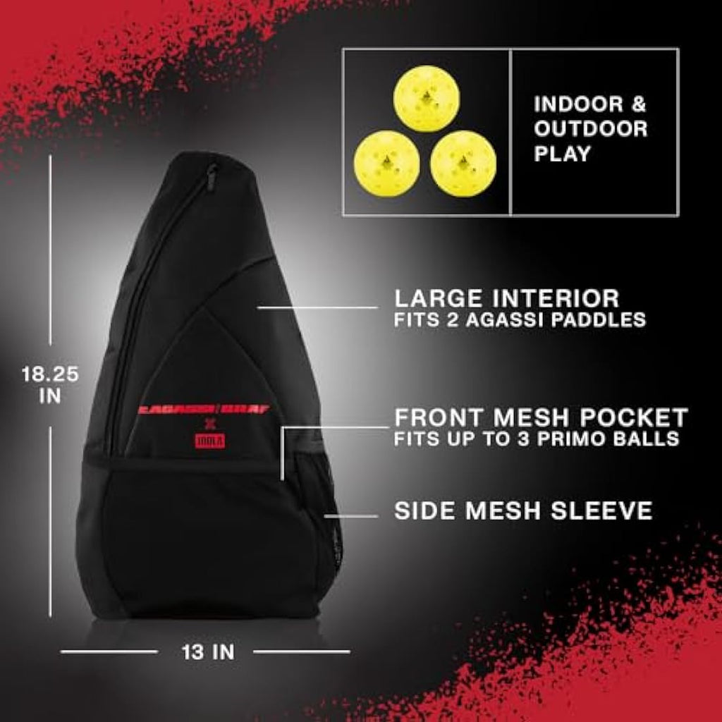 JOOLA Champion Agassi Pickleball Paddle - 12mm Sandblasted Surface