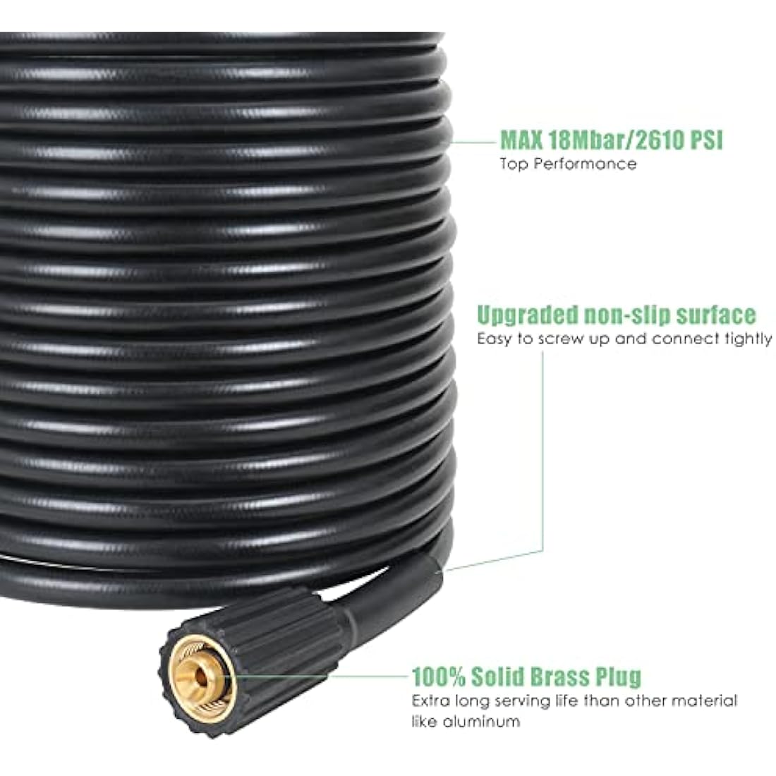 STYDDI 10M Pressure Washer Hose for Nilfisk C Series | 160 Bar Replacement