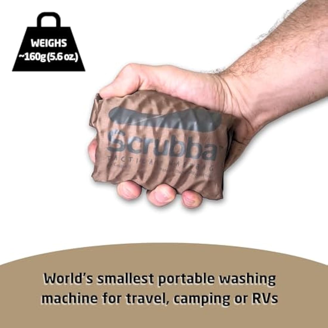 Scrubba Tactical Wash Bag – Portable Manual Washing Machine for Camping