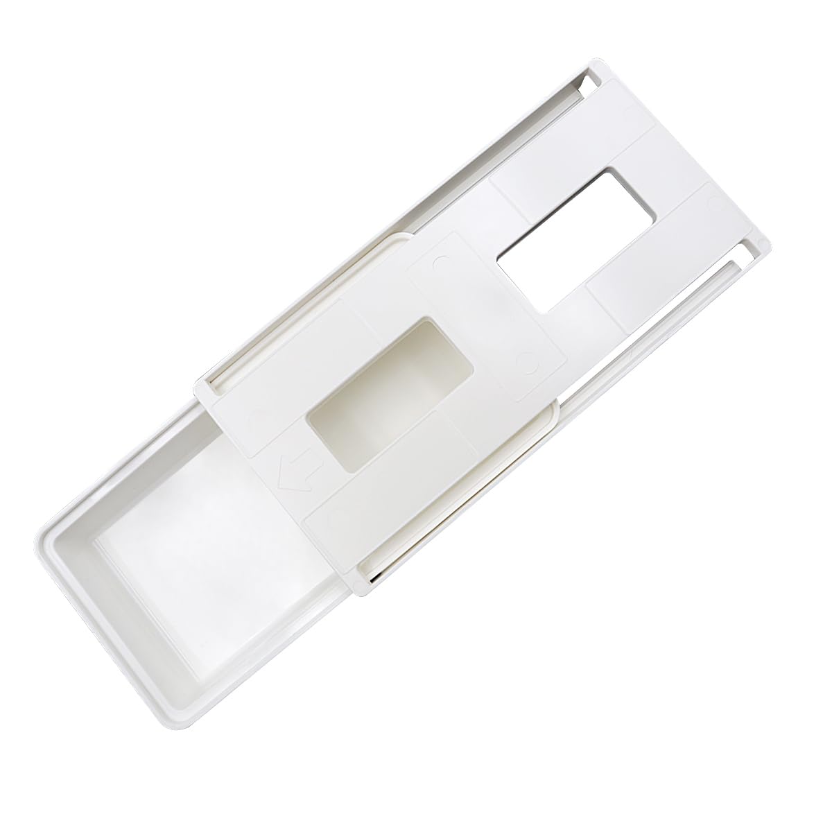 ZONADAH Hidden Under Table Desk Drawer 26x12.6x4.7cm Under Desk Drawer Self-adhesive Table Storage Tray Drawer for Office School Home Kitchen - image 2