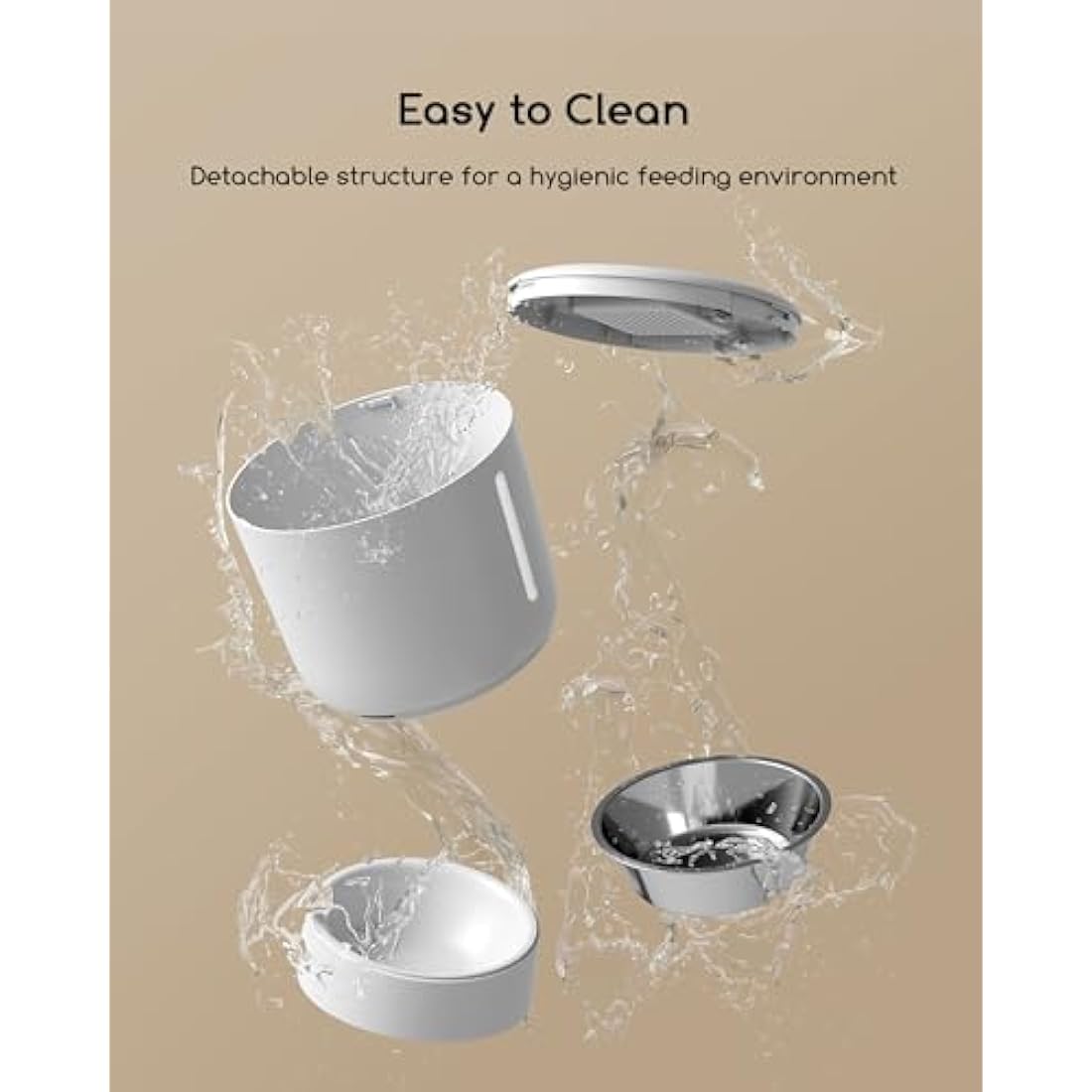 Faroro 4L Automatic Cat Feeder – 6 Meal Timer & Portion Control