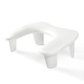 AMOYUN White Butterfly Nail Arm Rest – Soft PU Leather Manicure Pillow