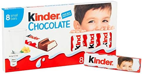 Kinder Chocolate Small Bars – Bulk Milk Chocolate Gift Box, 10 x 100g