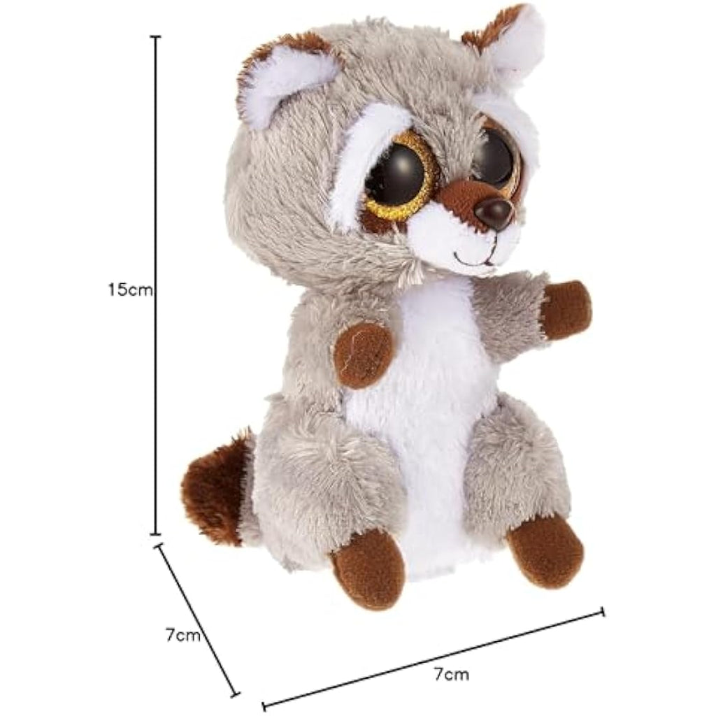 Ty Beanie Boo's Oakie Raccoon Plush Toy – 15 cm Soft Stuffed Animal