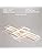 Diossad Modern LED Ceiling Lamp – Dimmable Flush Mount Chandelier with Remote