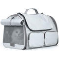 FUKUMARU Airline Approved Cat Carrier – Soft-Sided Pet Travel Bag, Grey