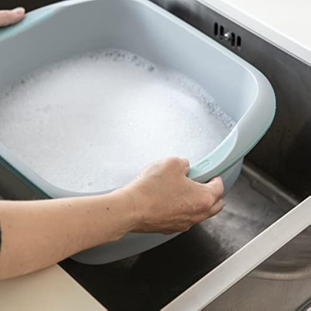 Addis Large Washing Up Bowl – 9.5L Soft Grip Rectangular Basin