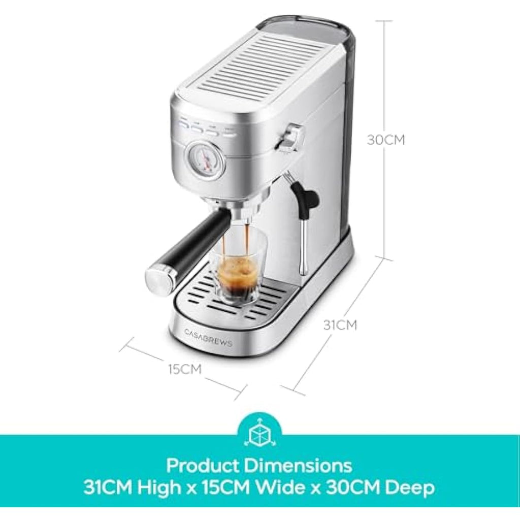 CASABREWS CM5418 Espresso Machine | 20 Bar Barista Maker with Frother