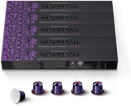 Nespresso Arpeggio Decaffeinato Dark Roast Coffee - 50 Capsules