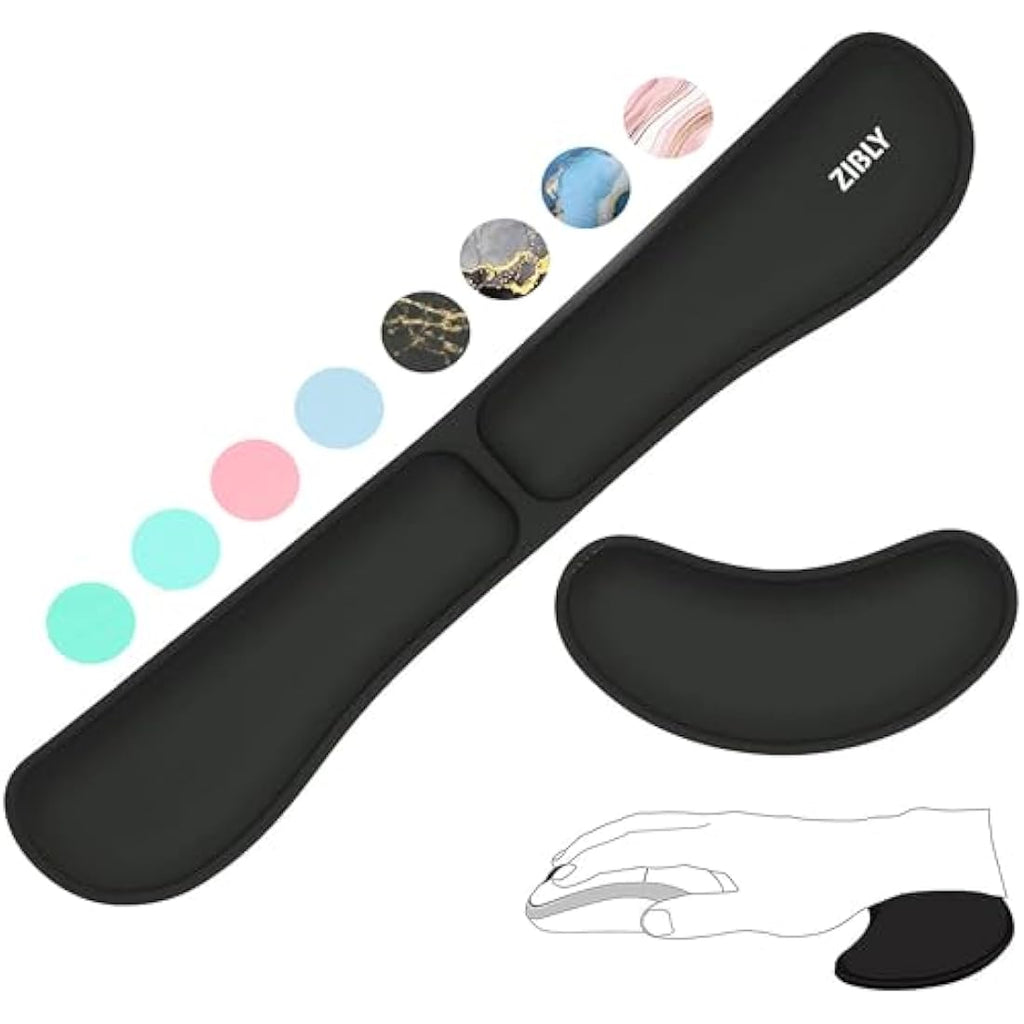 Jolof Store Keyboard and Mouse Wrist Rest Set – Ergonomic Memory Foam