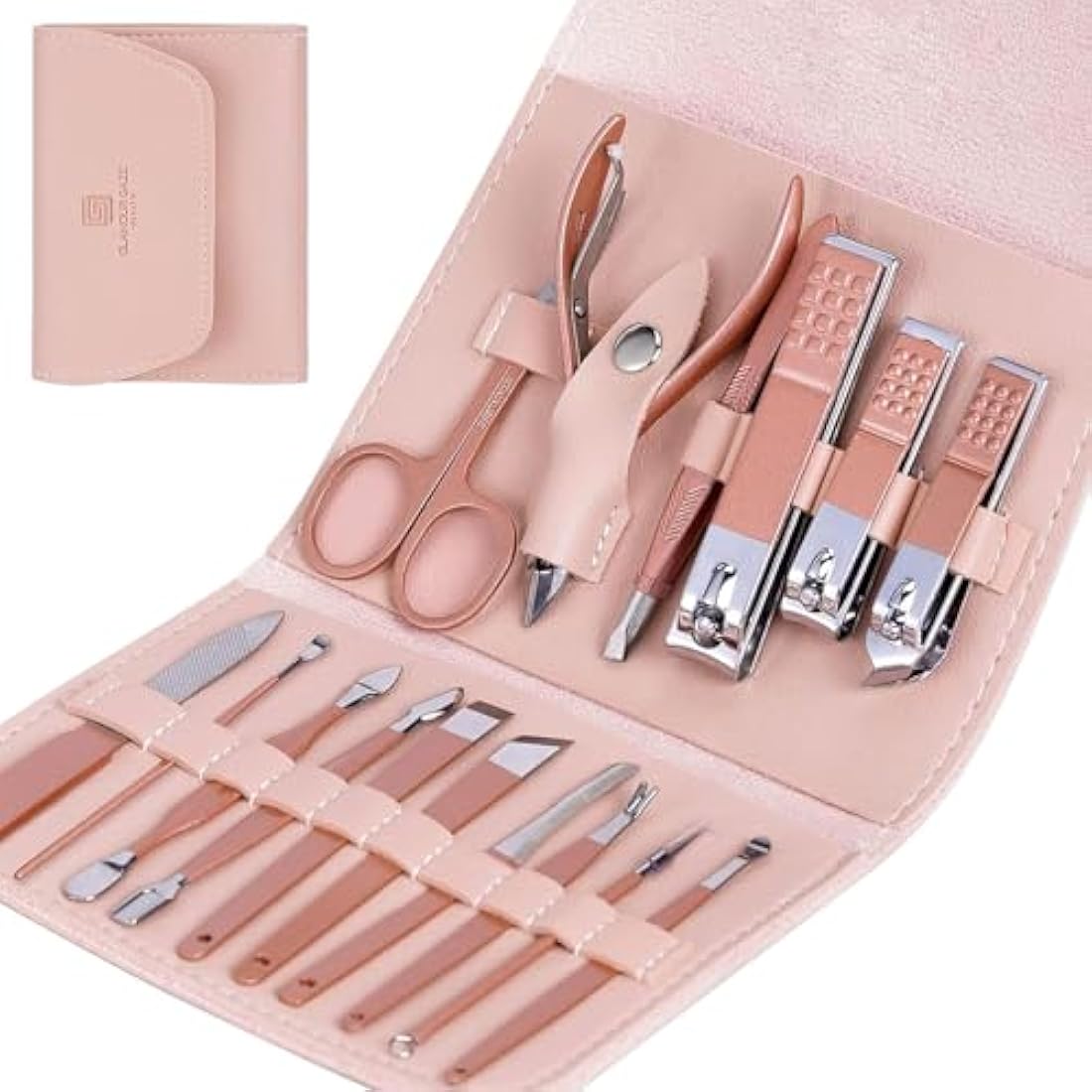 16-in-1 Manicure Set – Stainless Steel Nail Grooming Kit