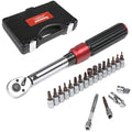 FOURROBBER 1/4-inch Drive Torque Wrench Set, 5-30Nm 90-Tooth Bike Tool